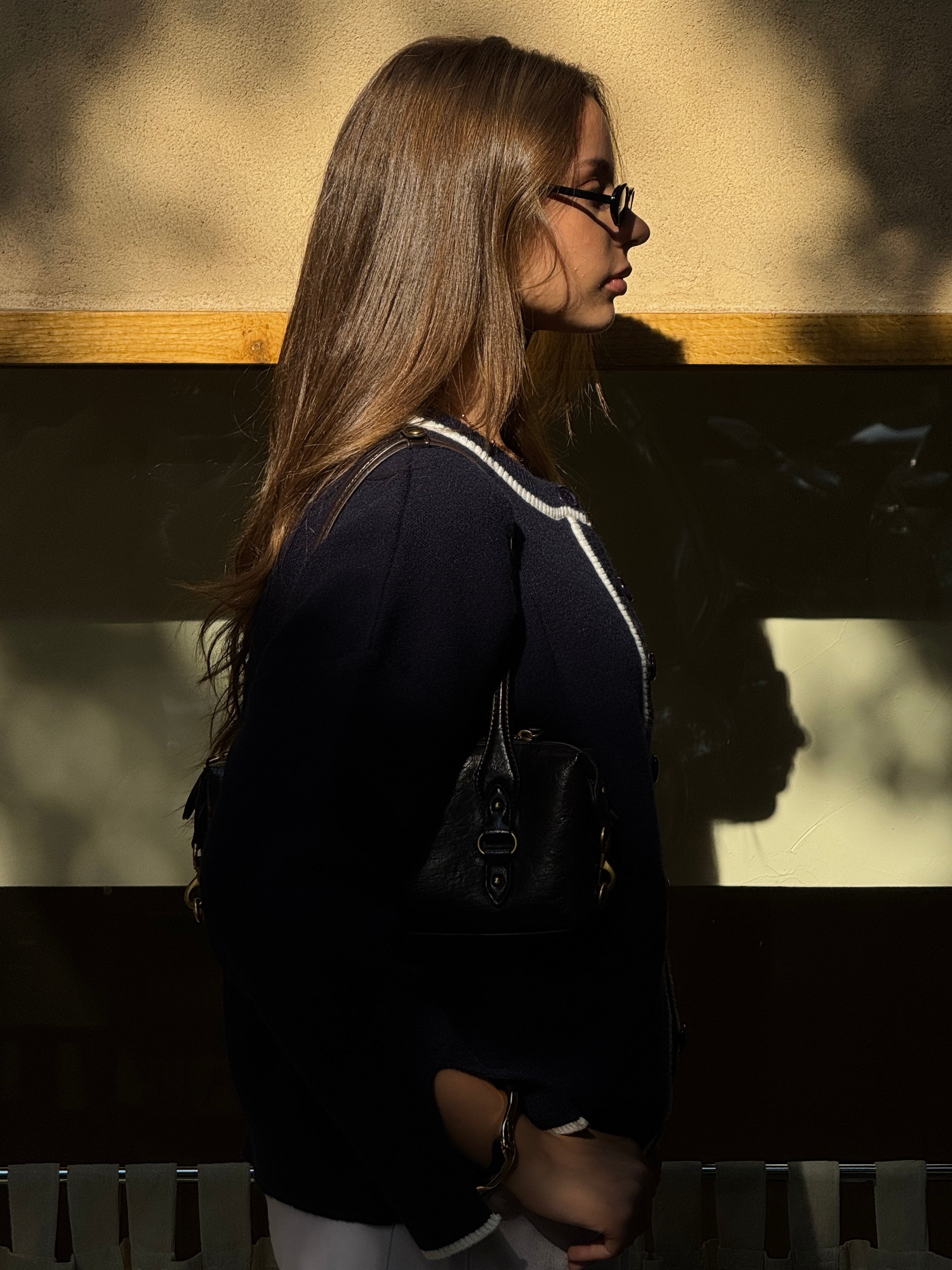 Navy Coastline Cardigan