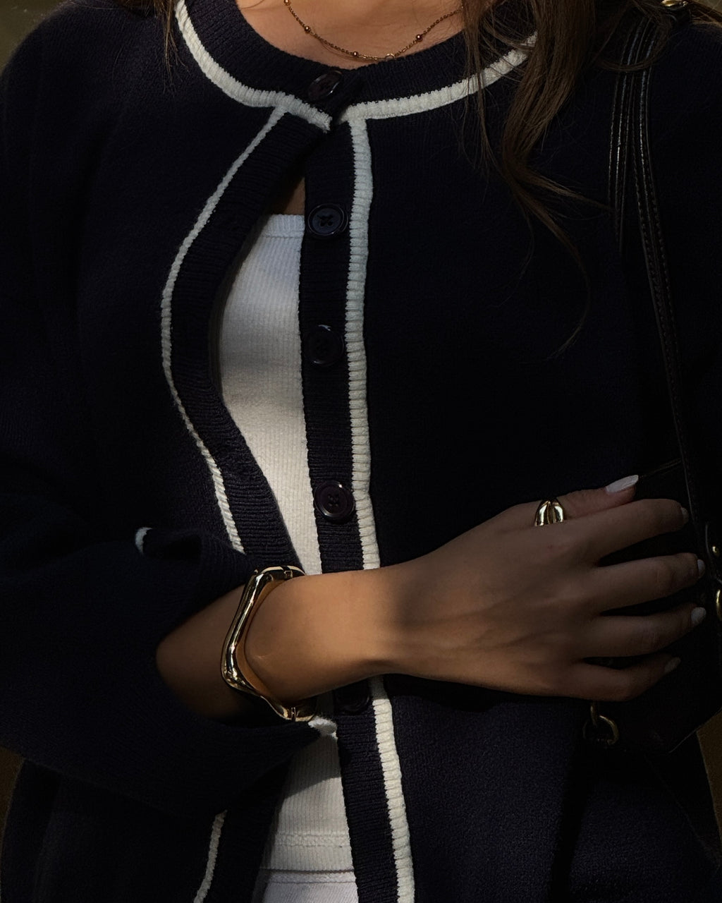 Navy Coastline Cardigan