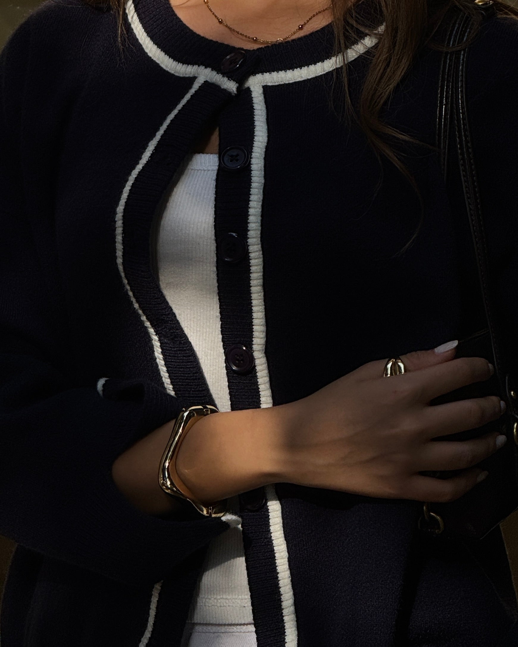 Navy Coastline Cardigan