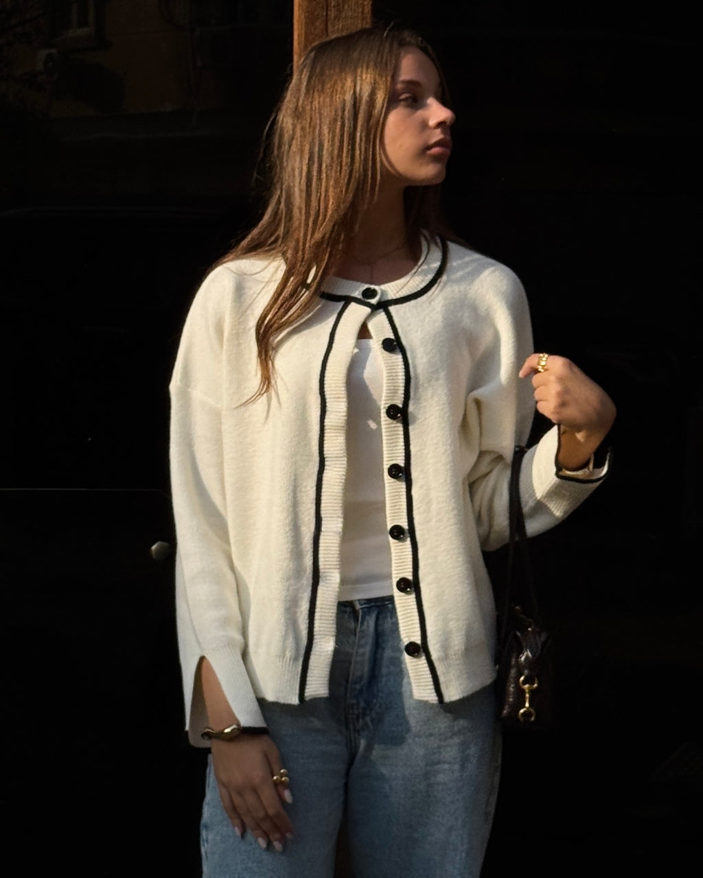 Off White Coastline Cardigan