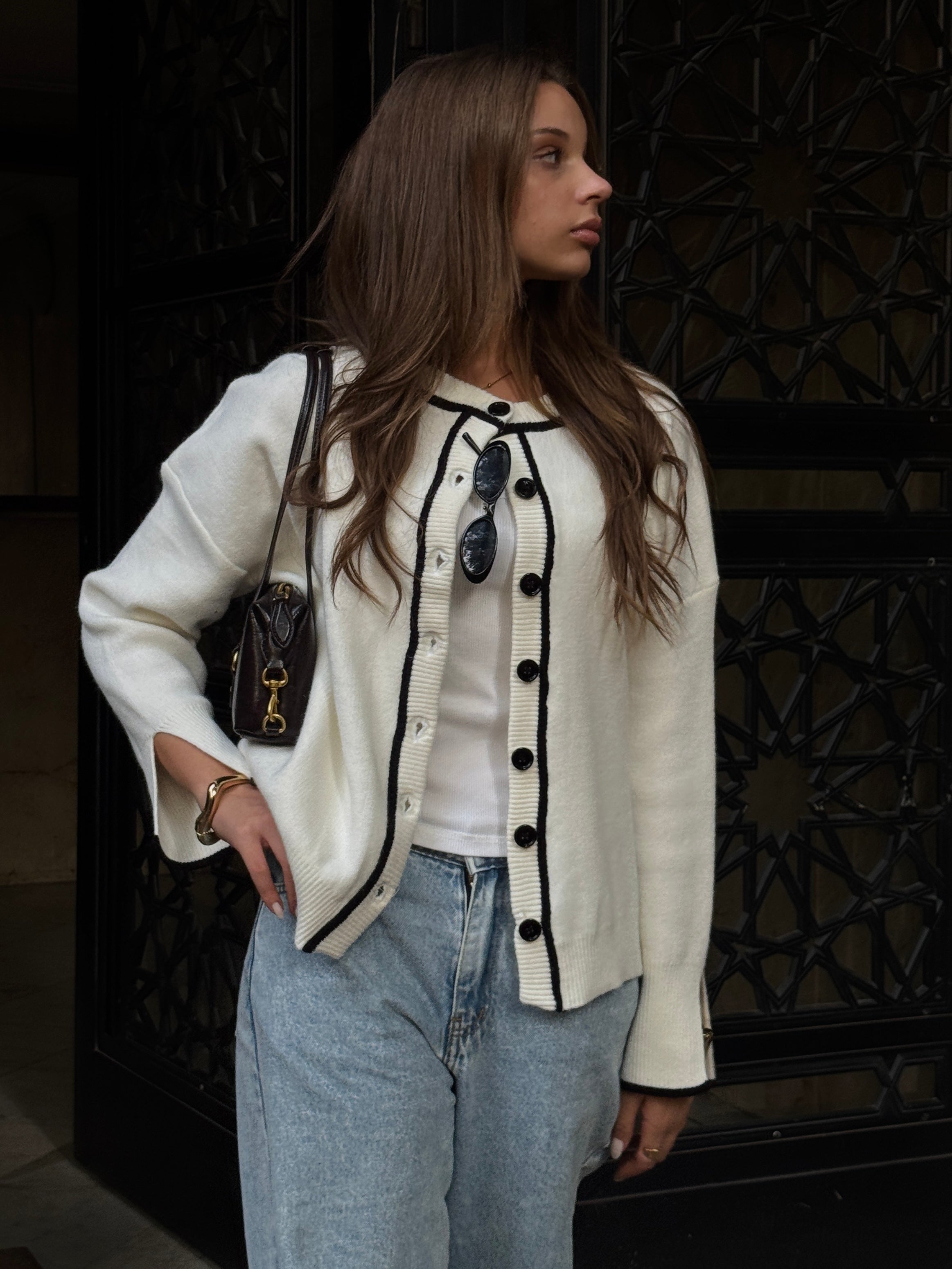 Off White Coastline Cardigan