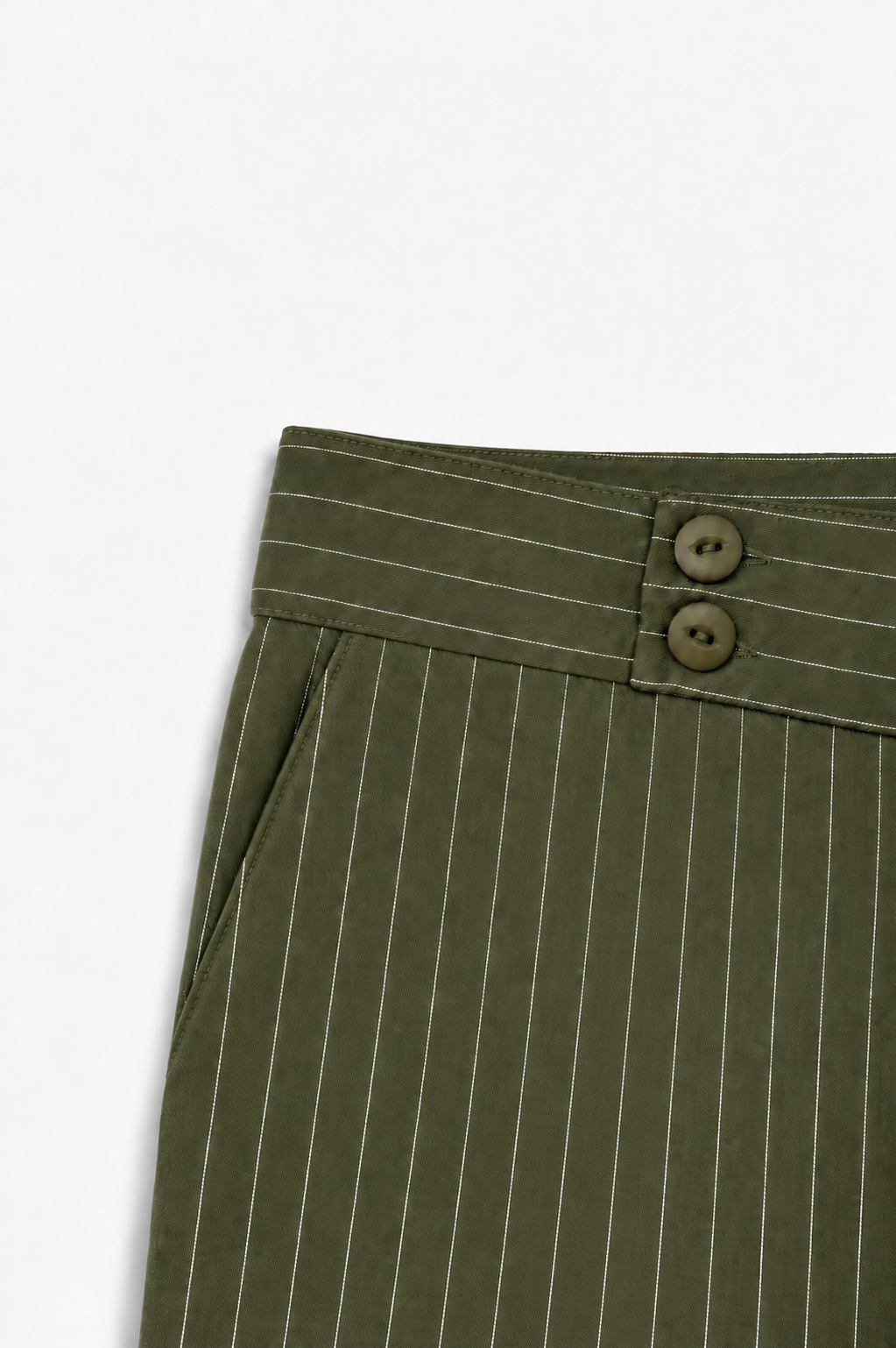 Olive Striped Contour Dune Pants