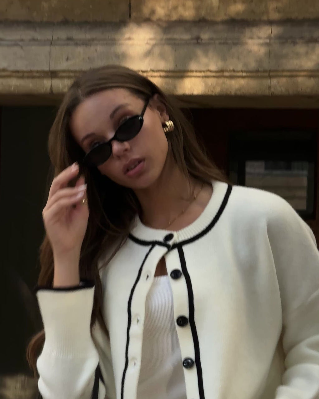 Off White Coastline Cardigan